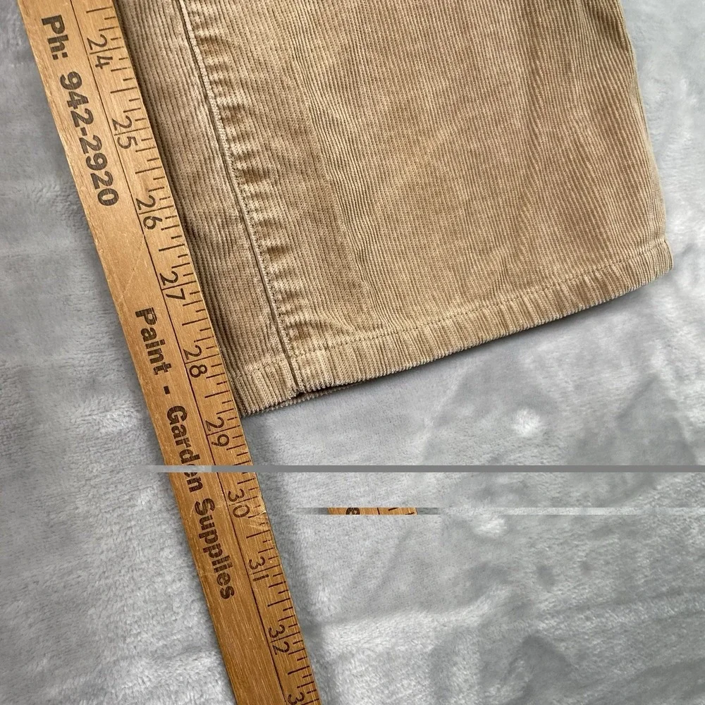 Polo Ralph Lauren Pants Mens 35x29 Corduroy Chino Classic Cotton Brown Casual